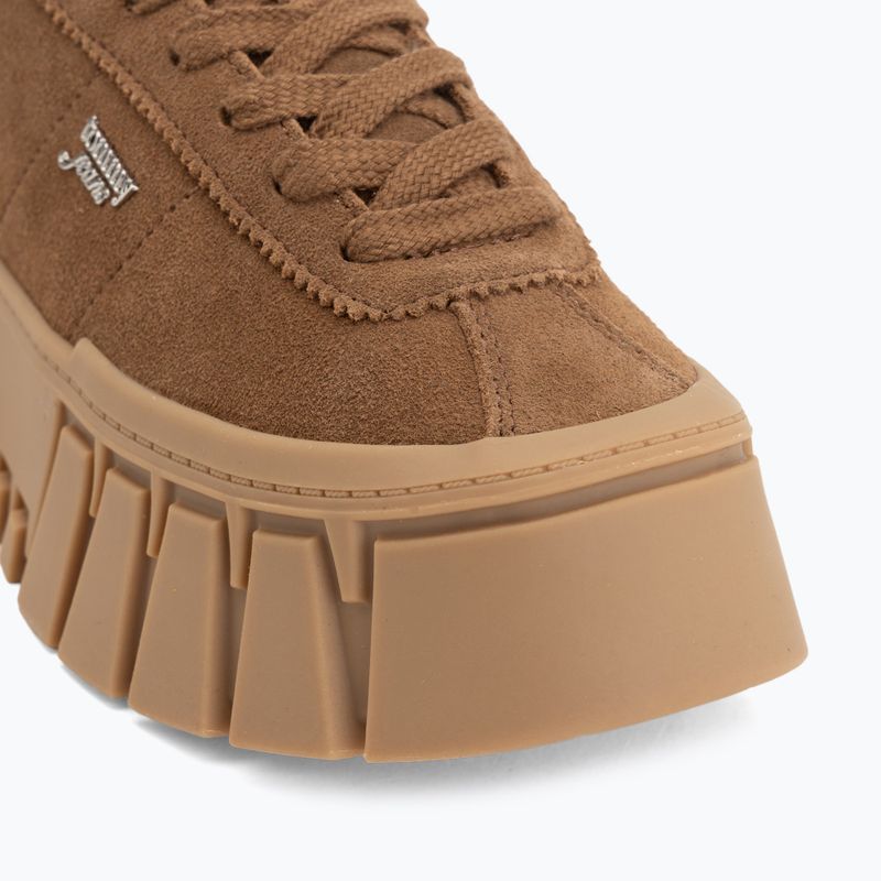 Dámske topánky Tommy Jeans Platform Sneaker Suede warm khaki 7