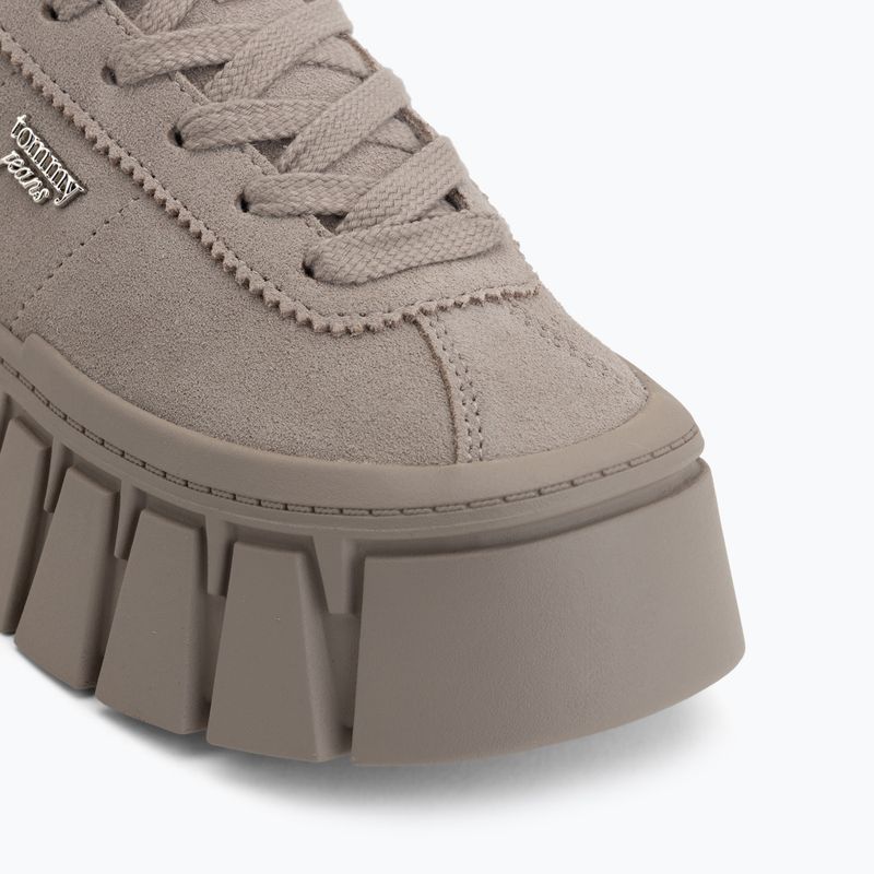 Dámske topánky Tommy Hilfiger TJW Platform Sneaker Suede limeston dust 7