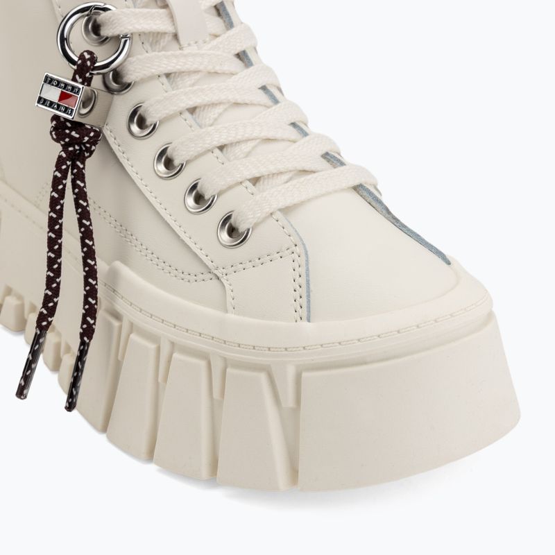 Dámske topánky Tommy Jeans Platform Sneaker Leather MC ecru 7