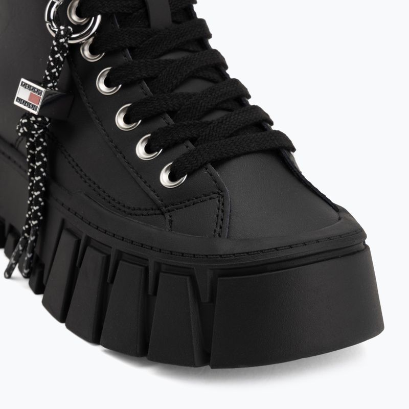 Dámske topánky Tommy Jeans Platform Sneaker Leather Mc black 7