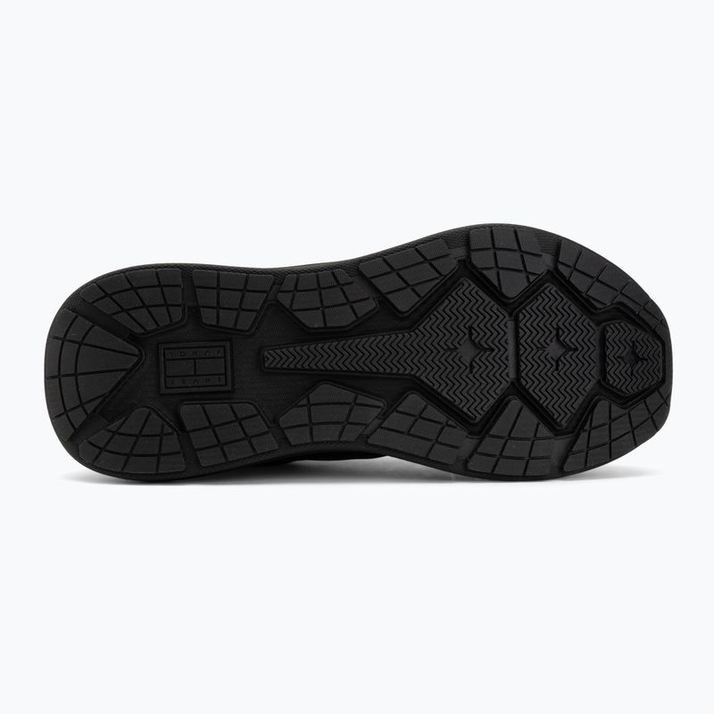 Pánske topánky Tommy Jeans Runn Leather triple black 4