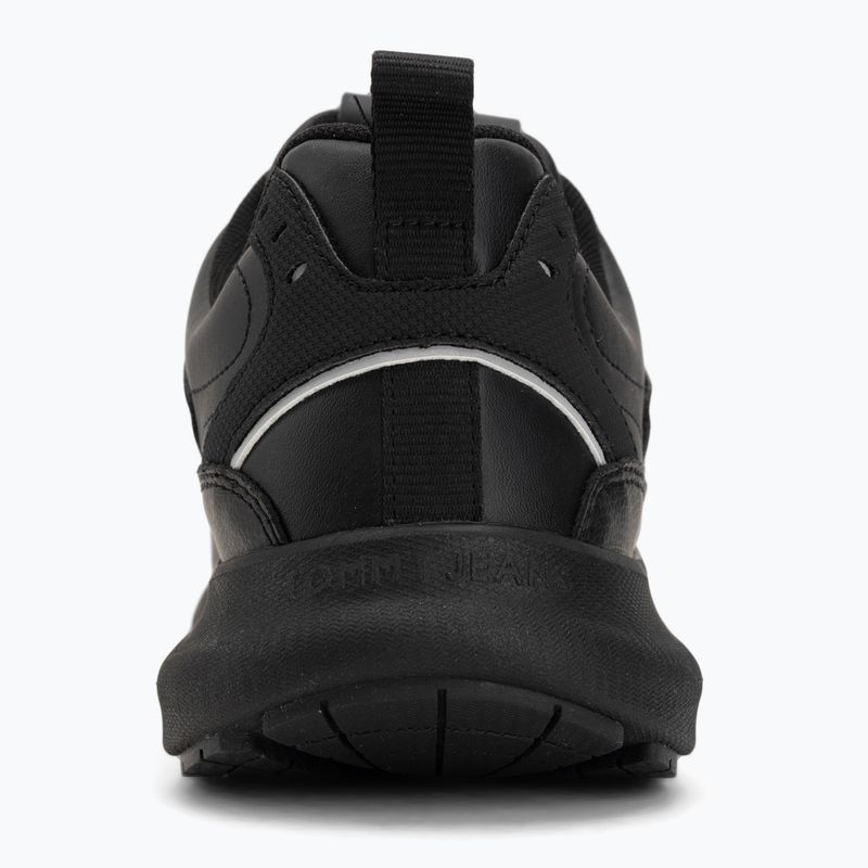 Pánske topánky Tommy Jeans Runn Leather triple black 6