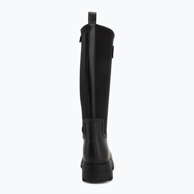 Dámske gumáky Tommy Hilfiger Stamp Warm Knee black 6