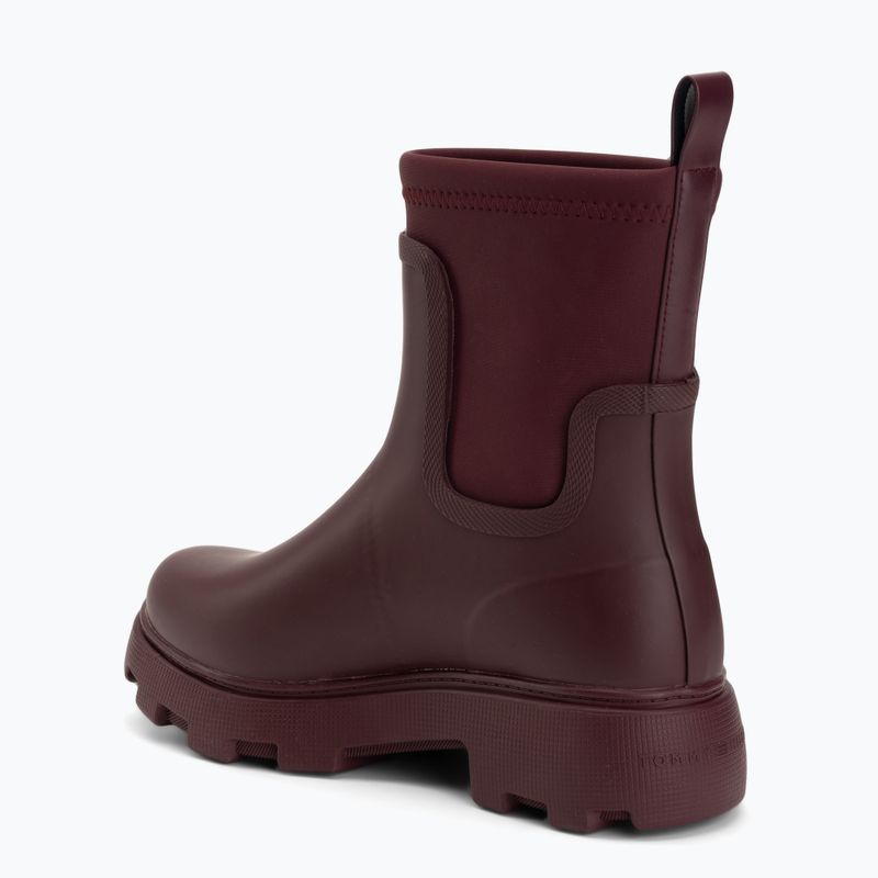 Dámske gumáky Tommy Hilfiger Stamp Warm Ankle oxblood 3