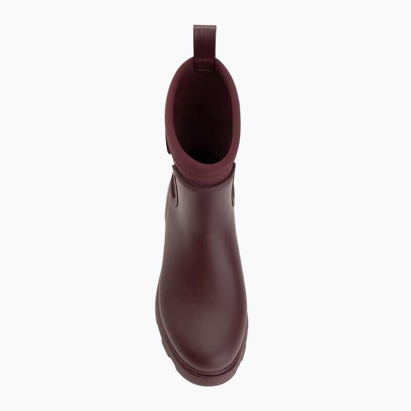 Dámske gumáky Tommy Hilfiger Stamp Warm Ankle oxblood 5