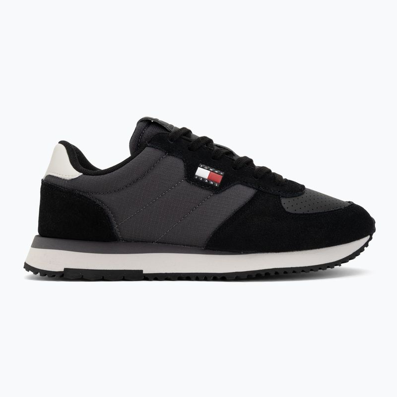 Pánske topánky Tommy Jeans Runner Flag Mix washed black/stratus grey 2