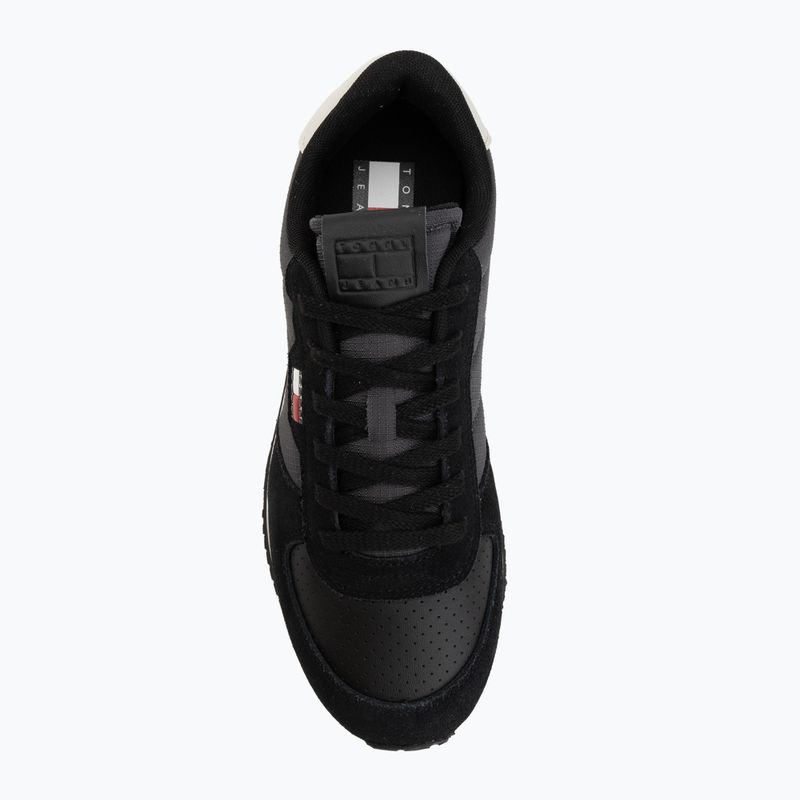 Pánske topánky Tommy Jeans Runner Flag Mix washed black/stratus grey 5