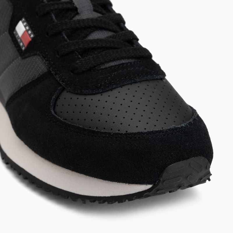 Pánske topánky Tommy Jeans Runner Flag Mix washed black/stratus grey 7