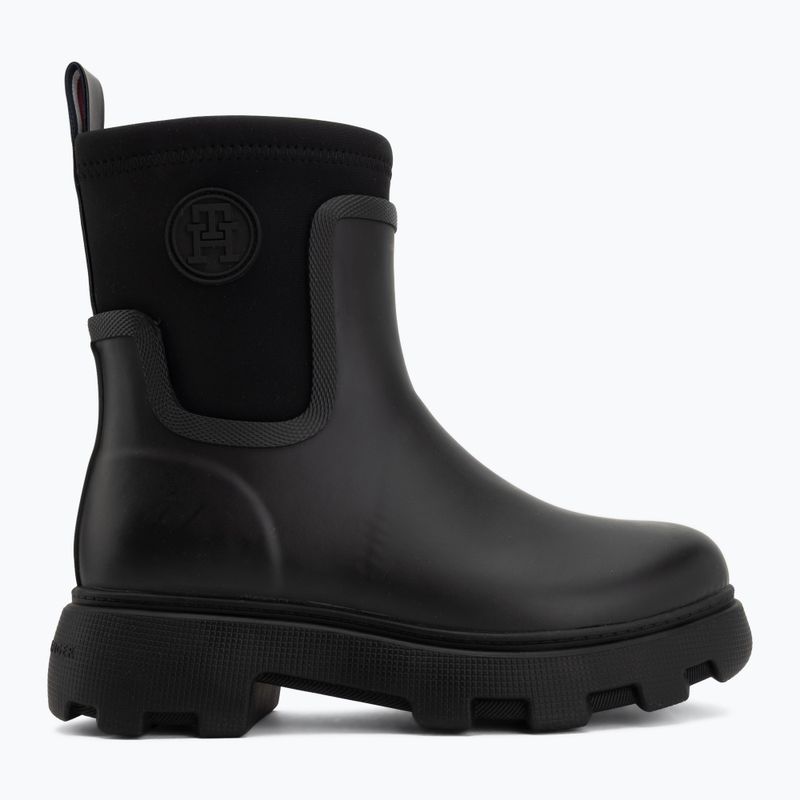Dámske gumáky Tommy Hilfiger Stamp Warm Ankle black 2