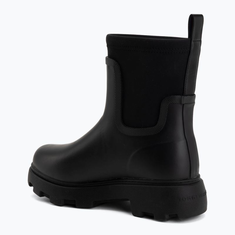 Dámske gumáky Tommy Hilfiger Stamp Warm Ankle black 3