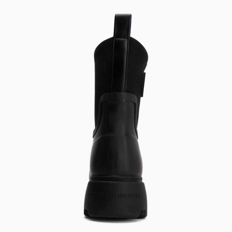 Dámske gumáky Tommy Hilfiger Stamp Warm Ankle black 6