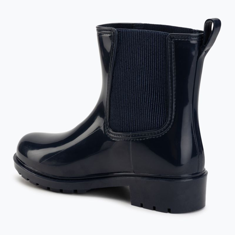 Dámske gumáky Tommy Hilfiger Buckle Glossy Ankle space blue 3