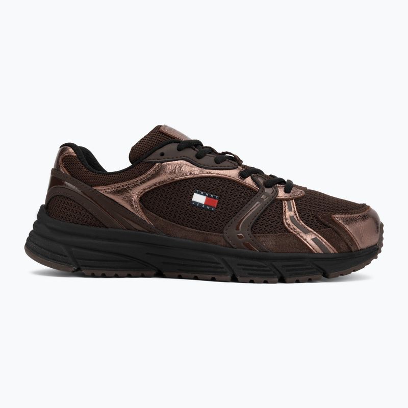 Dámske topánky Tommy Hilfiger TJW Modern Runner Metallics fondant brown 2