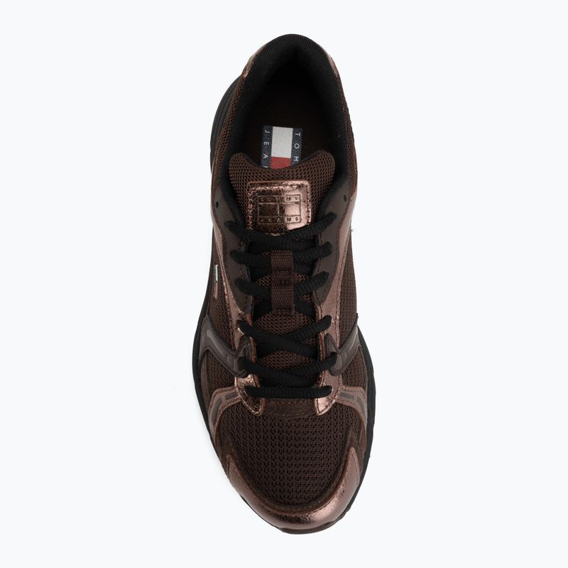 Dámske topánky Tommy Hilfiger TJW Modern Runner Metallics fondant brown 5