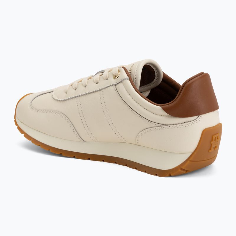 Dámske topánky Tommy Hilfiger Th Premium Casual Runner beige allover 06 3