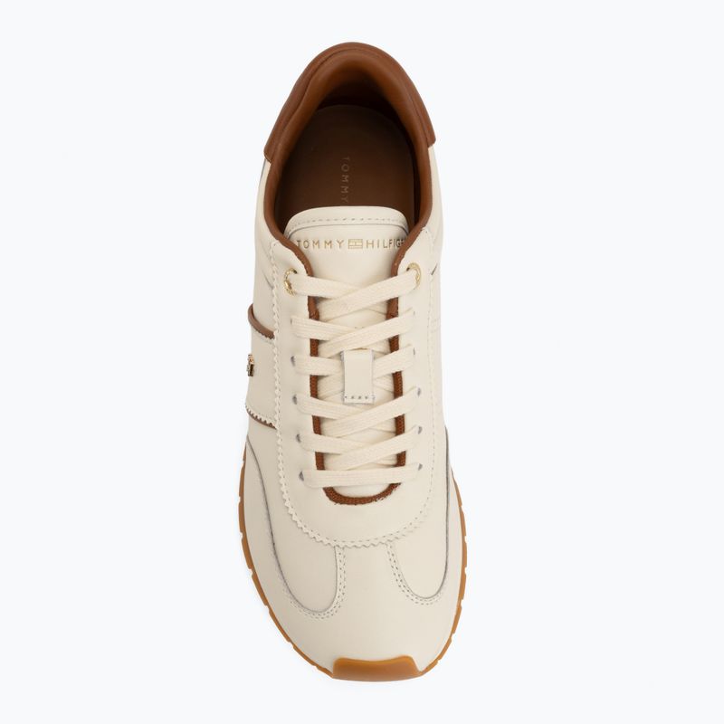 Dámske topánky Tommy Hilfiger Th Premium Casual Runner beige allover 06 5