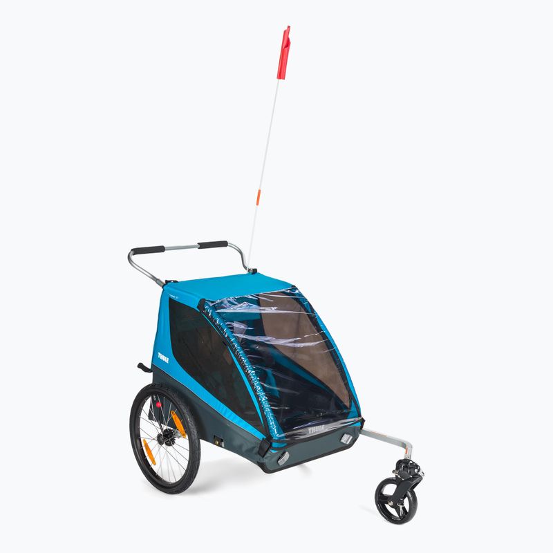 Prívesný vozík za bicykel Thule Coaster XT + kočík modrý 10101806