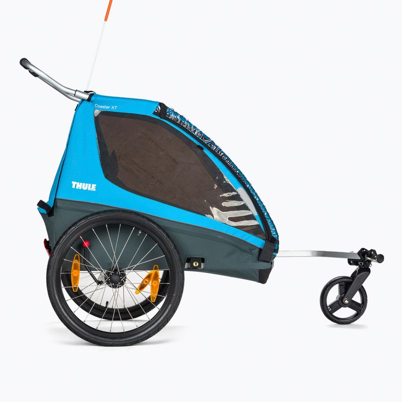 Prívesný vozík za bicykel Thule Coaster XT + kočík modrý 10101806 2