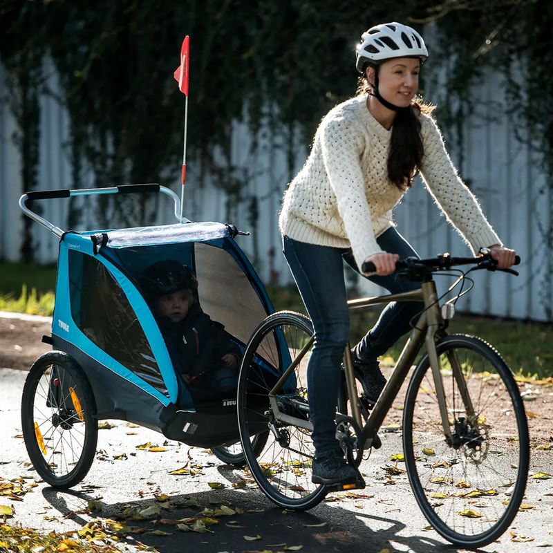 Thule Coaster XT Bike Trailer+Stroll príves na bicykel pre dve osoby čierny 10101810 6