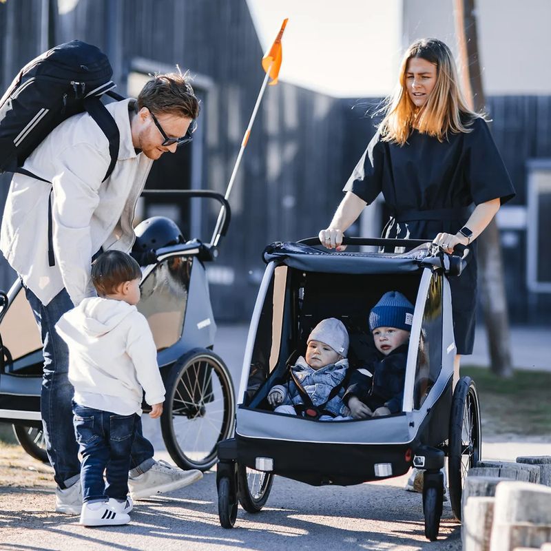 Dvojmiestny príves na bicykel Thule Courier modrý 10102001 8