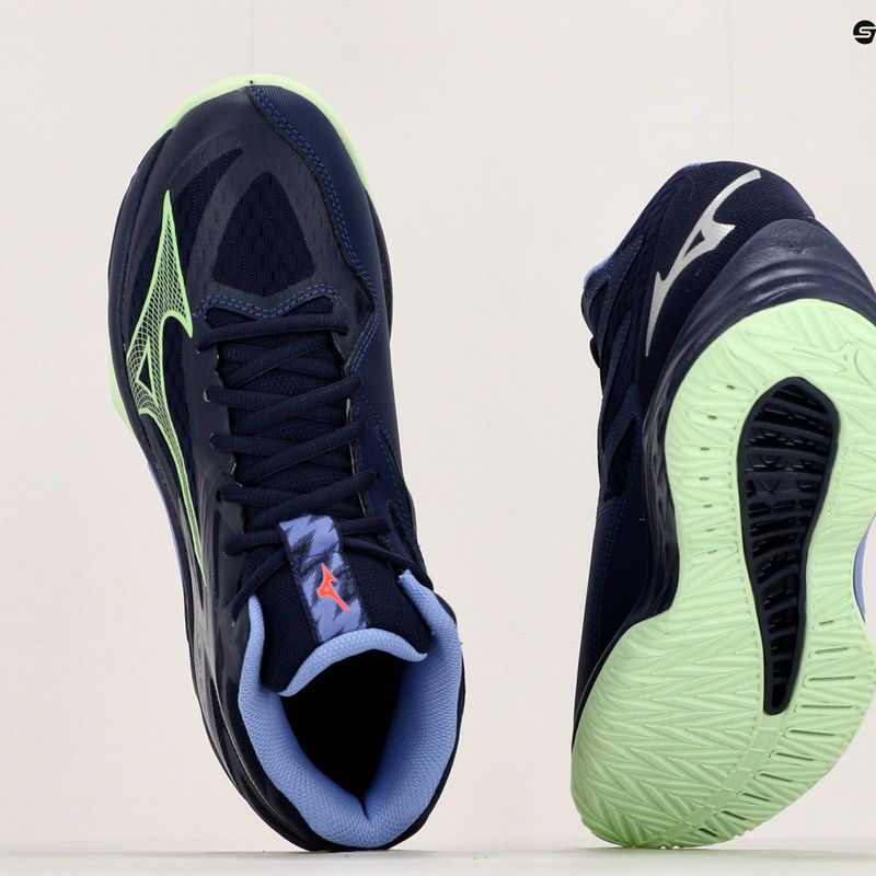 Pánska volejbalová obuv Mizuno Thunder Blade Z Mid evening blue / tech green / lolite 10