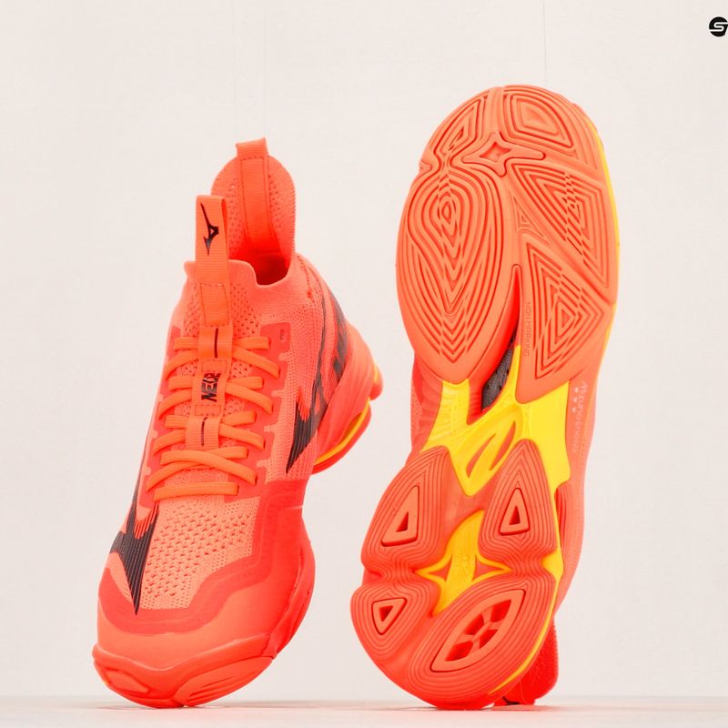 Pánska volejbalová obuv Mizuno Wave Lightning Neo2 neon flame / black / bolt2 9