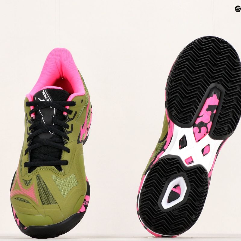 Dámske topánky Mizuno Wave Exceed Light 2 Padel calliste green / pink glo / black 14