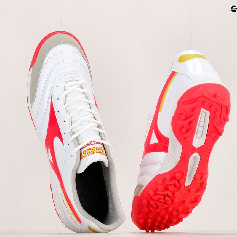 Pánske kopačky Mizuno Morelia Sala Classic TF white/flery coral2/bolt2 9