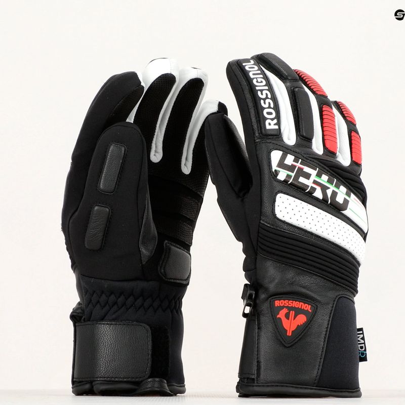 Rossignol Hero Expert Lth Impr G pánske lyžiarske rukavice black 3