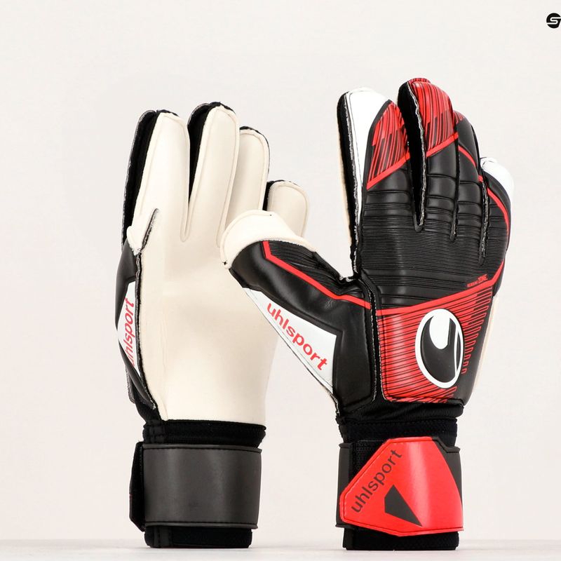 Uhlsport Powerline Soft Flex Frame brankárske rukavice čierna/červená/biela 4