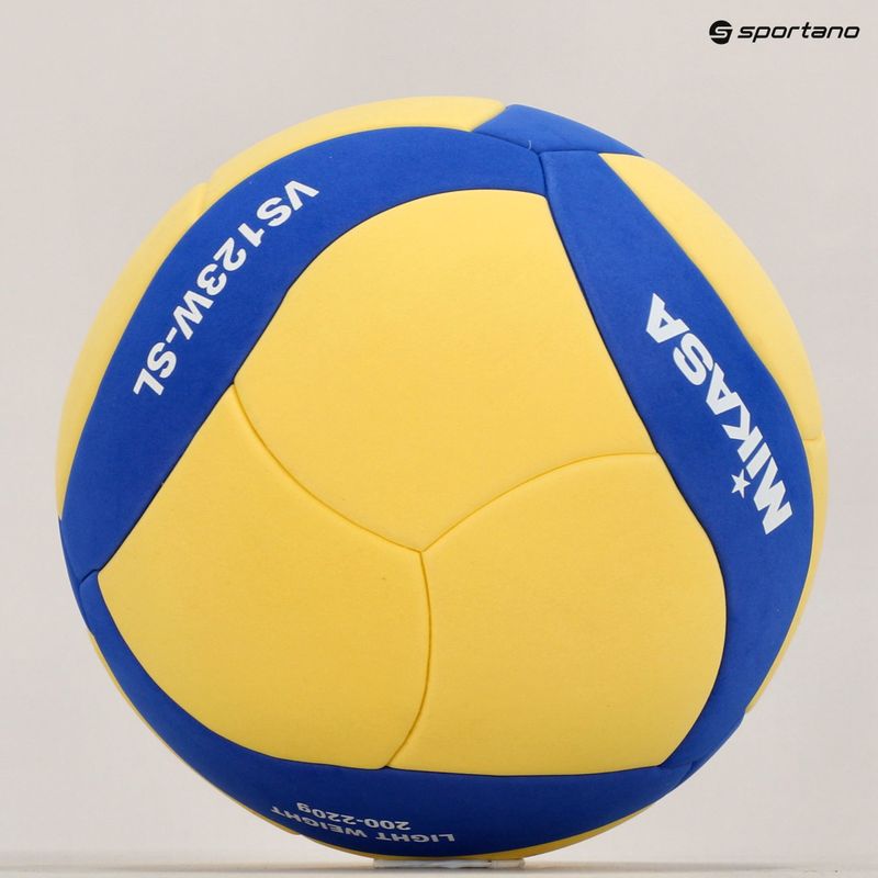Volejbalová lopta Mikasa VS123W SL žlto-modrá veľkosť 5 5