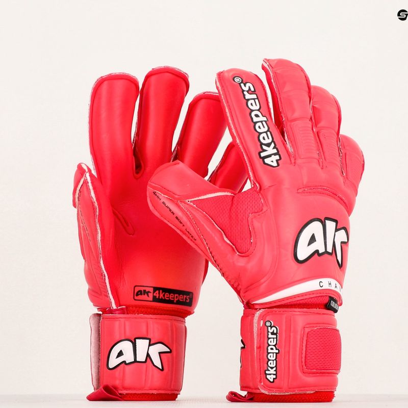 4Keepers Champ Colour Red VI brankárske rukavice červené 5