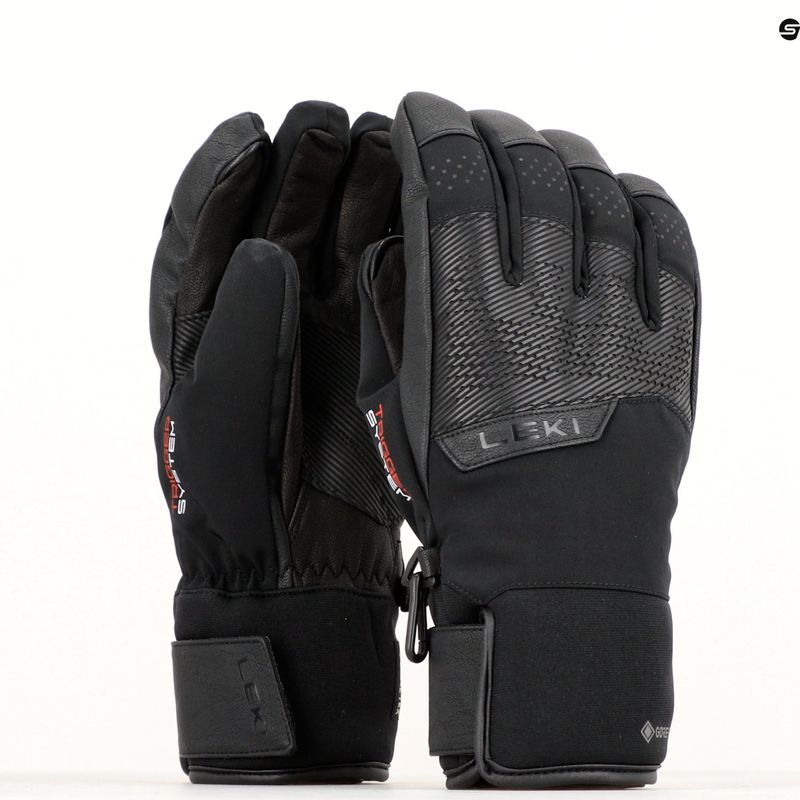 Pánske lyžiarske rukavice LEKI Performance 3D GTX black 8
