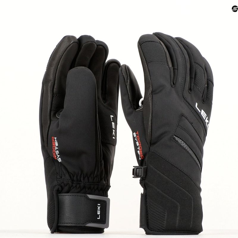 Pánske lyžiarske rukavice LEKI Falcon 3D black 9