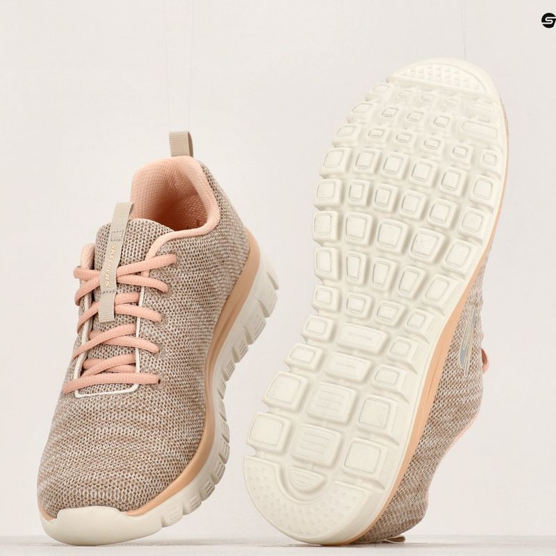 Dámska tréningová obuv SKECHERS Graceful Twisted Fortune natural/coral 13