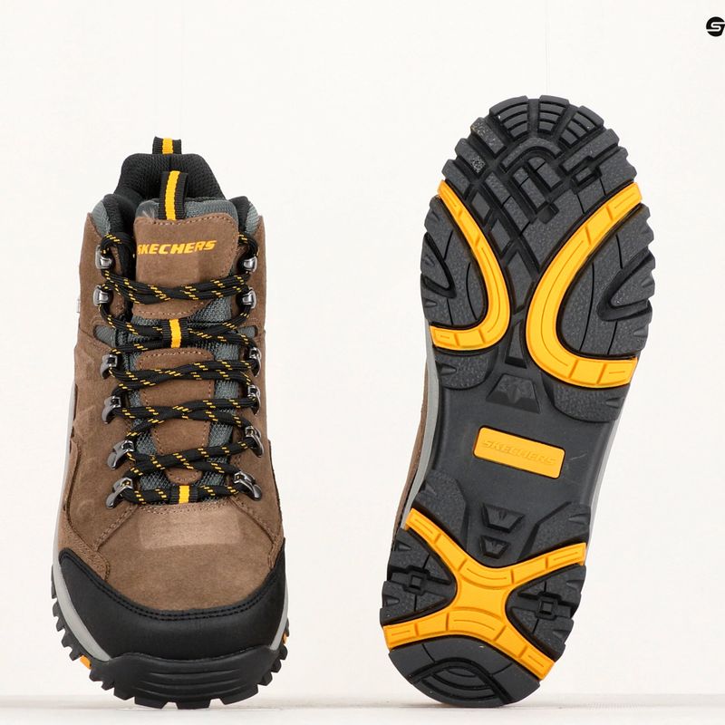 Pánska treková obuv SKECHERS Relment Pelmo khaki 13