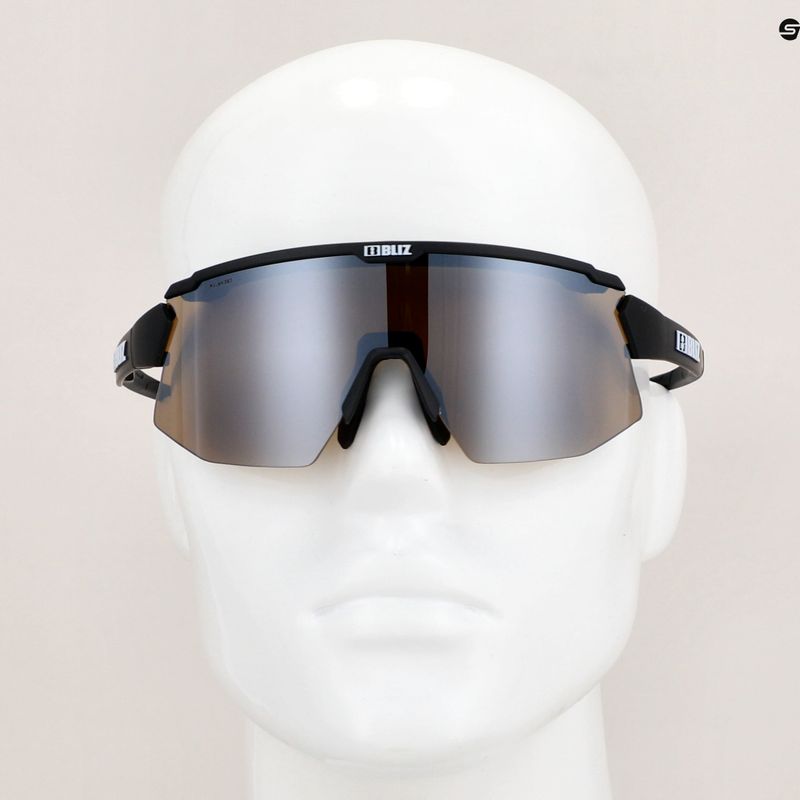 Cyklistické okuliare Bliz Breeze Polarized S3+S2 matné čierne/hnedé strieborné zrkadlo/základné oranžové 7