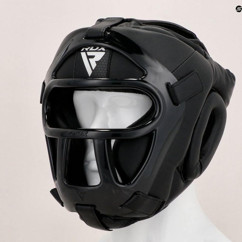 Boxerská prilba RDX Guard Grill T1 čierna 6