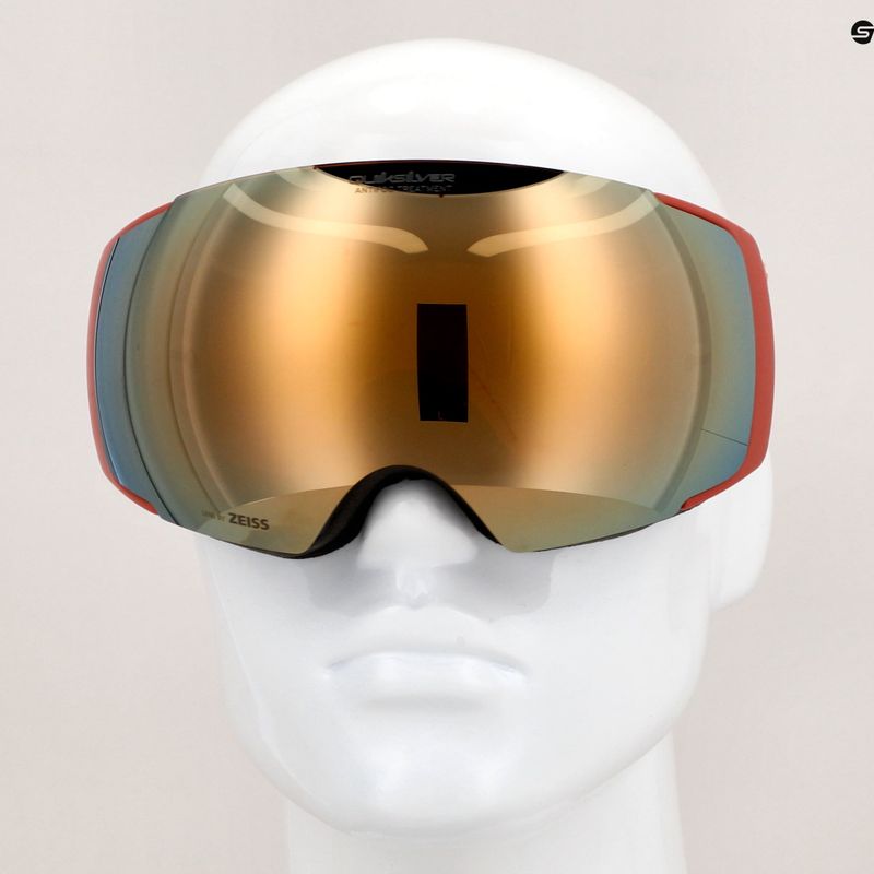 Quiksilver Greenwood S3 black redwood / clux gold mi snowboardové okuliare 10