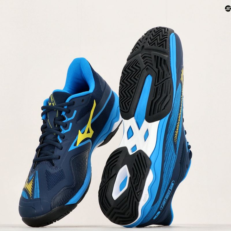 Pánska tenisová obuv Mizuno Wave Exceed Light 2 AC dress blues / bolt2 neon / clolsonne 14