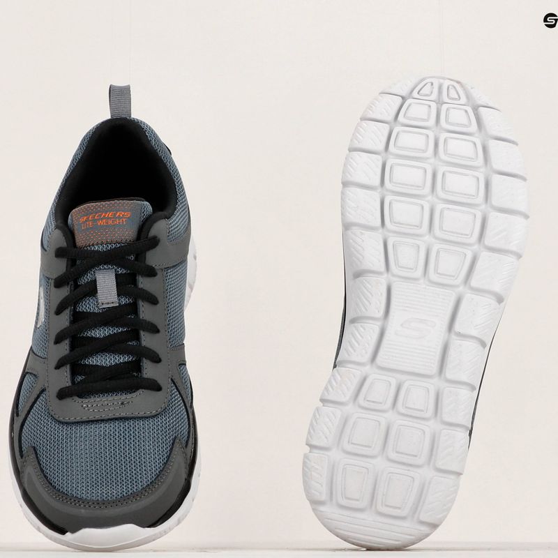 SKECHERS Track Scrolic pánska tréningová obuv charcoal/black 14