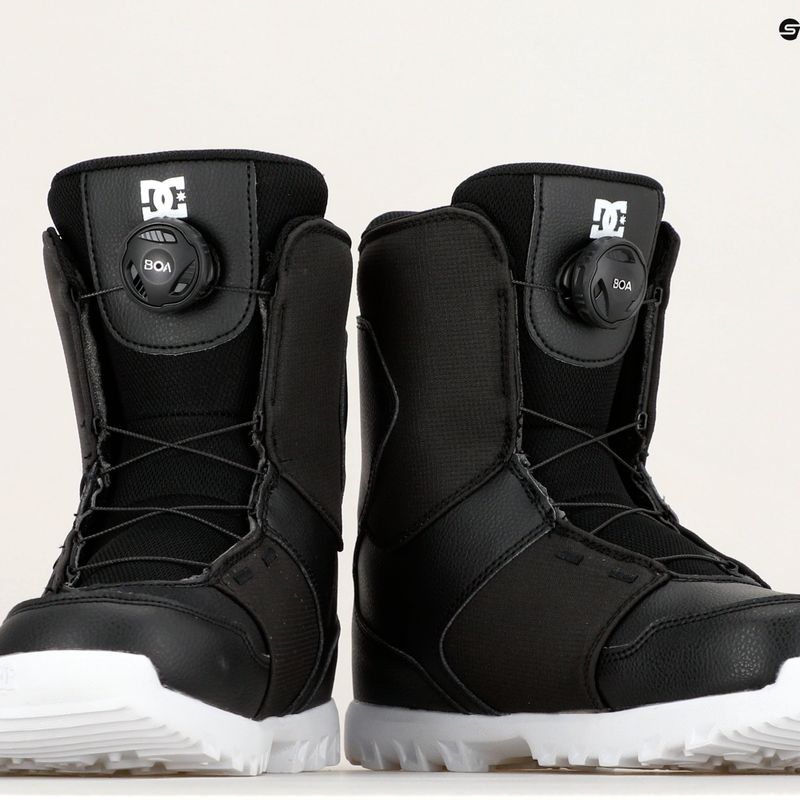 Detské topánky na snowboard DC Youth Scout Jr black/white 8