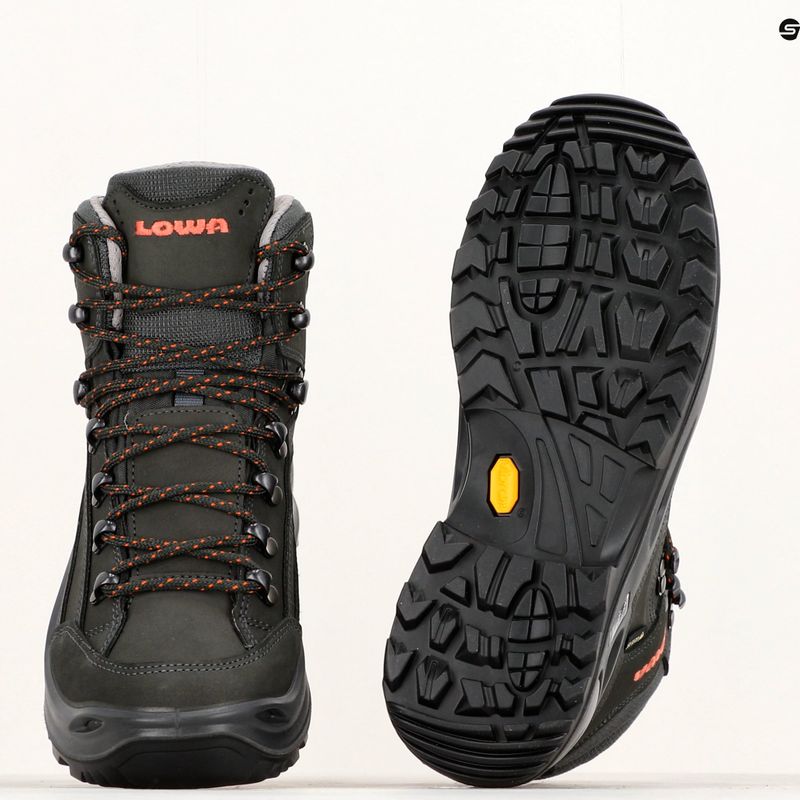 Obuv LOWA Renegade GTX Mid anthrazite/mandarin 10