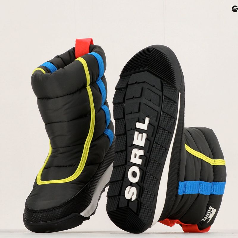 Detské snehové topánky Sorel Outh Whitney II Puffy Mid jet/black 16