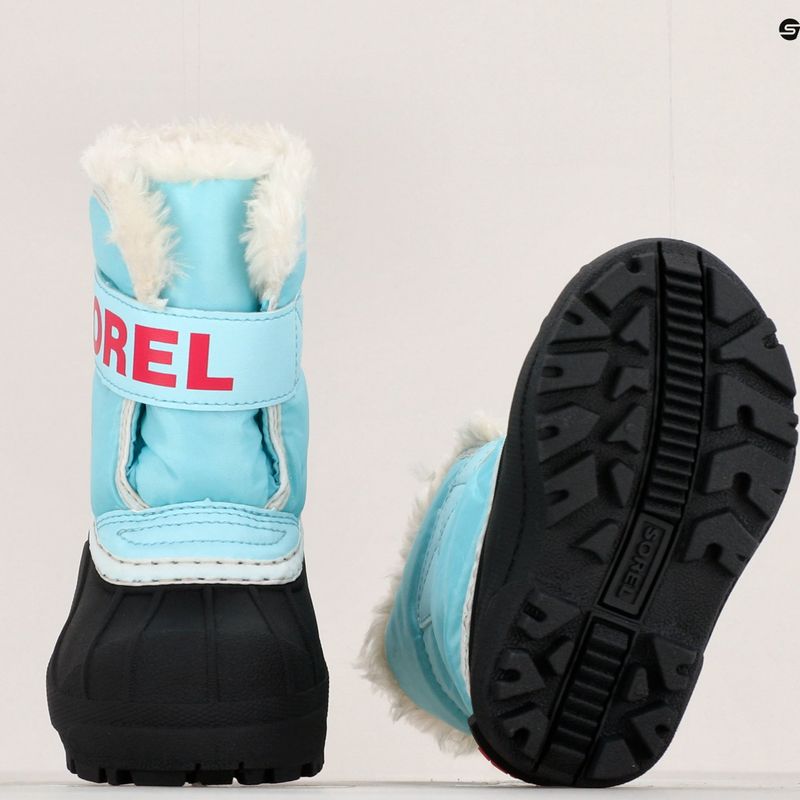 Detské snehové topánky Sorel Snow Commander ocean surf/cactus pink 16