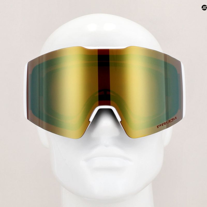 Lyžiarske okuliare Oakley Fall Line white leopard/prizm sage gold iridium 7