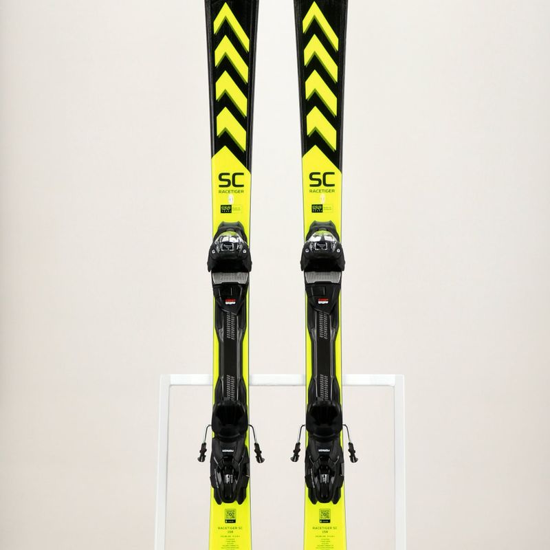Zjazdové lyže Völkl Racetiger SC Black + vMotion 10 GW black/yellow 11