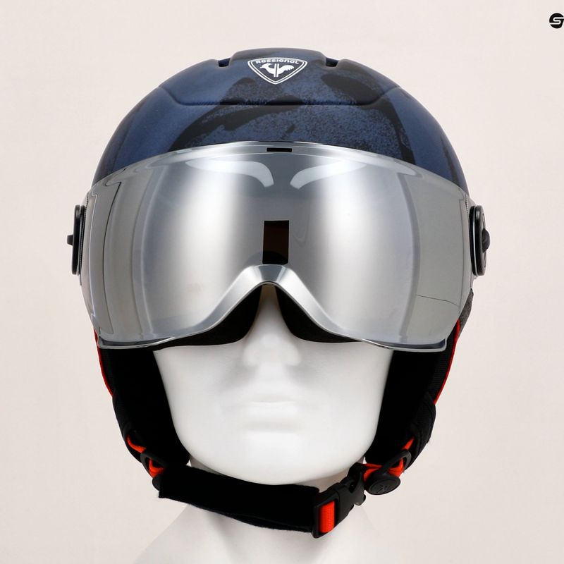 Rossignol Detská lyžiarska prilba Whoopee Visor Impacts tmavomodrá 13
