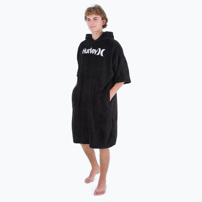 Čierne pončo Hurley One&Only 4