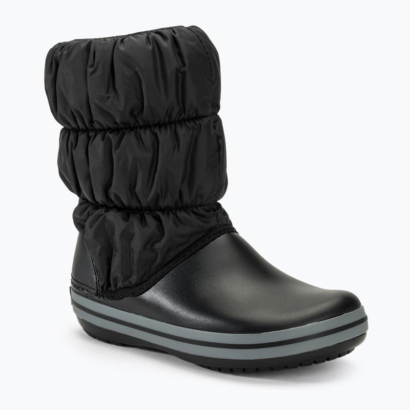 Dámske snehové topánky Crocs Winter Puff black/charcoal